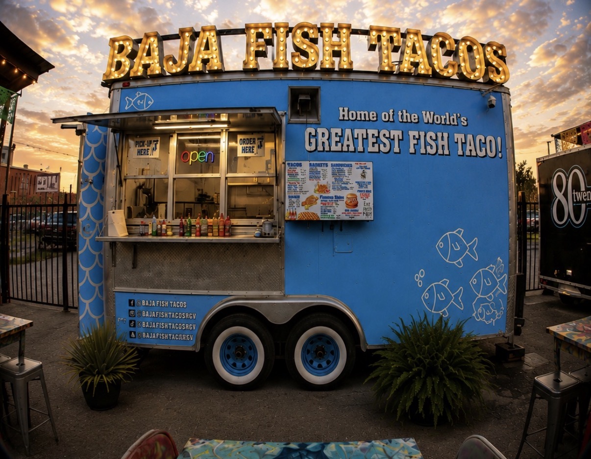 Baja Fish Tacos truck at The Point Food Park
